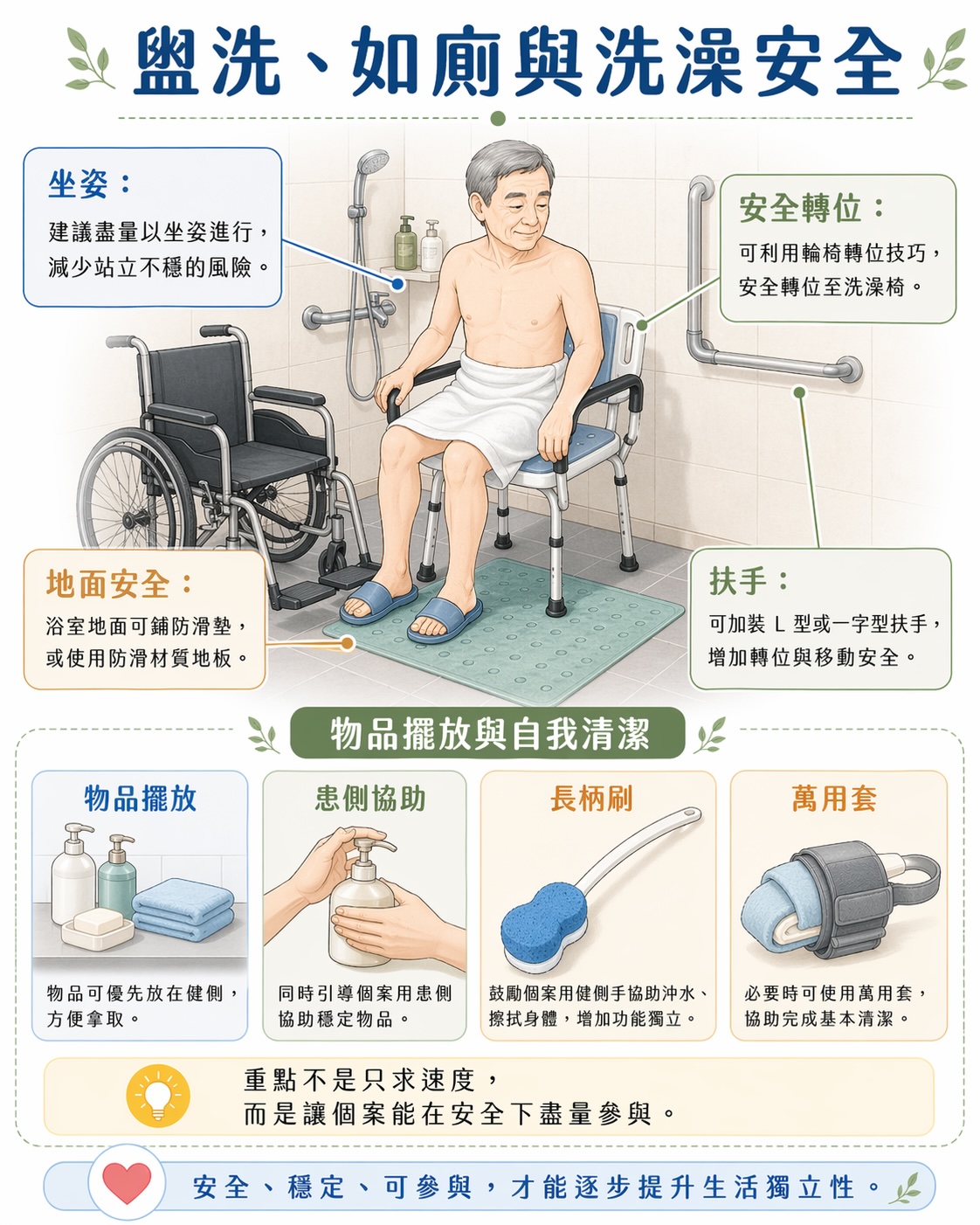 盥洗與洗澡環境